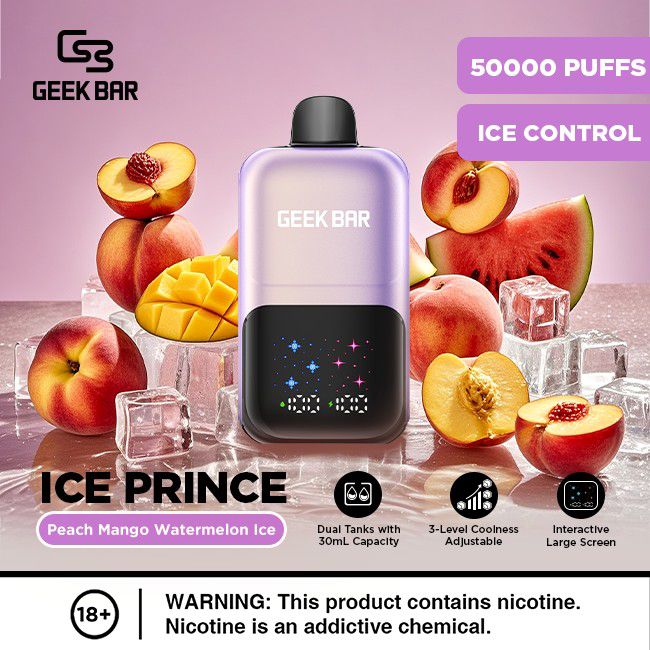 Geek Bar Ice Prince 50000 Puffs Disposable Vape In Dubai UAE – YALLA VAPE