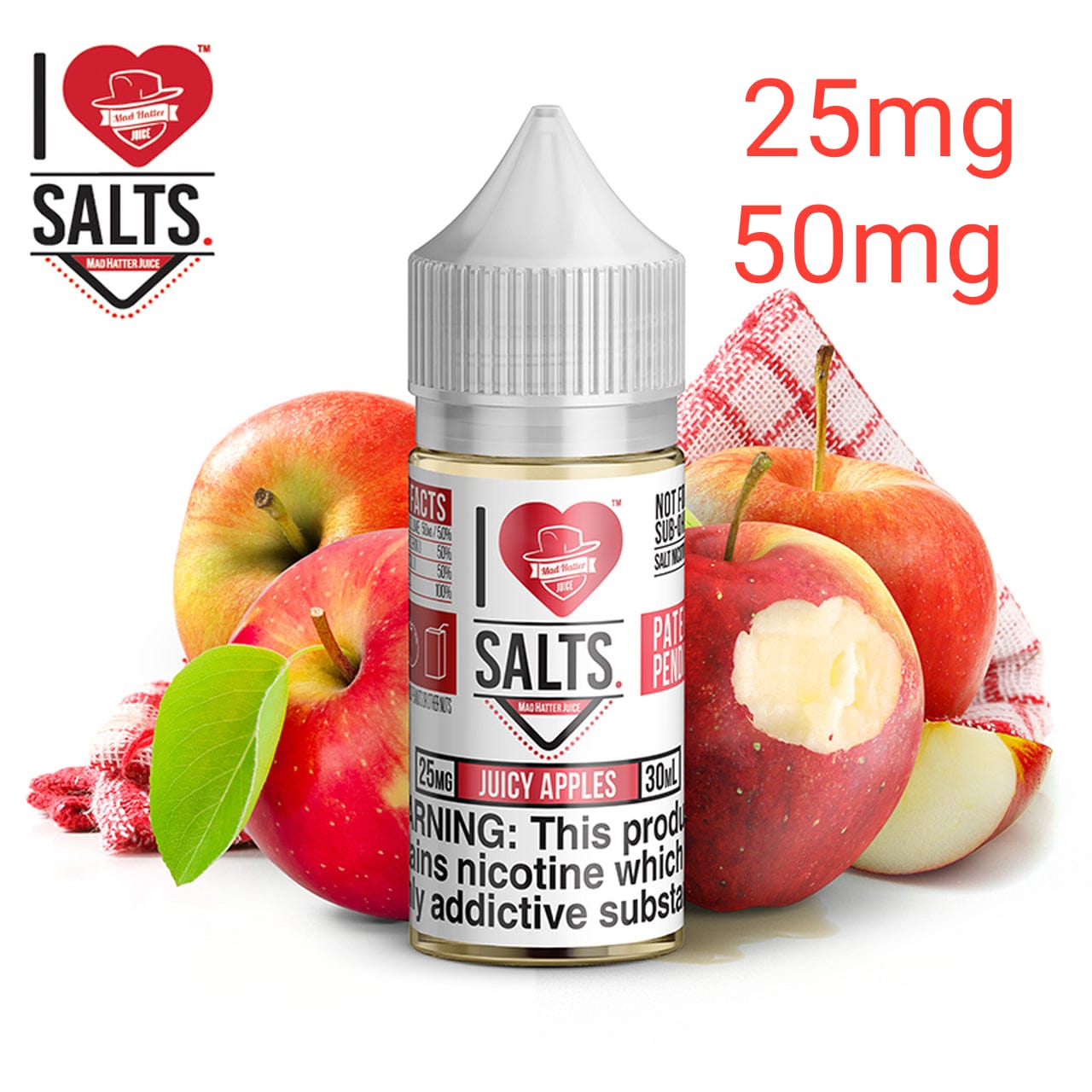 I LOVE SALTS 30ml 25mg & 50mg - YALLA VAPE