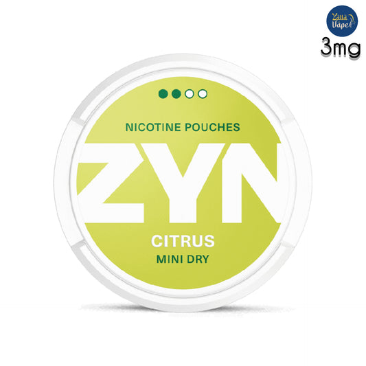 ZYN Citrus Mini Dry 3mg Tobacco-Free Nicotine Pouches - Tangy Citrus Spark in Sleek, Discreet Pods for Dubai's Modern Innovators