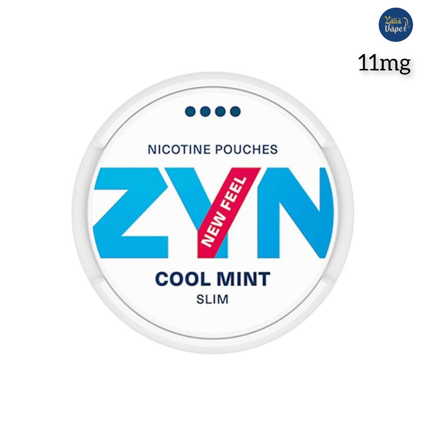 ZYN Cool Mint Slim Nicotine Pouches 11mg - Strong, refreshing mint flavor in  a slim, discreet pouch. Tobacco-free nicotine for on-the-go use. Available for delivery across the UAE.