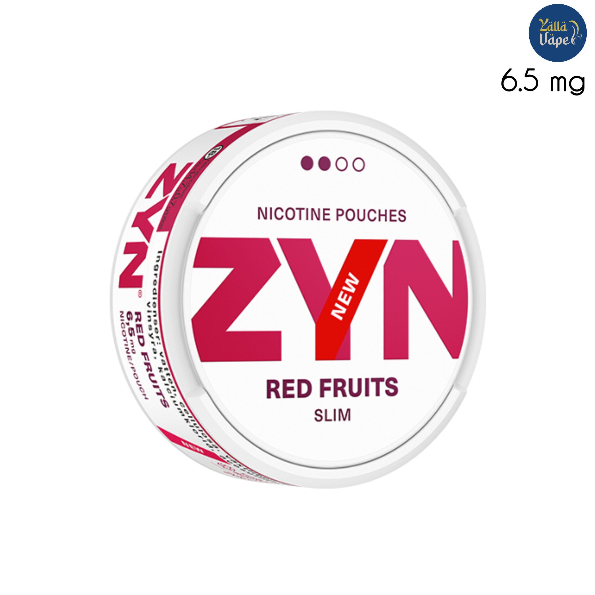 ZYN Red Fruits Slim 6.5mg Nicotine Pouches with refreshing red fruits flavor _ ZYN pouches near me