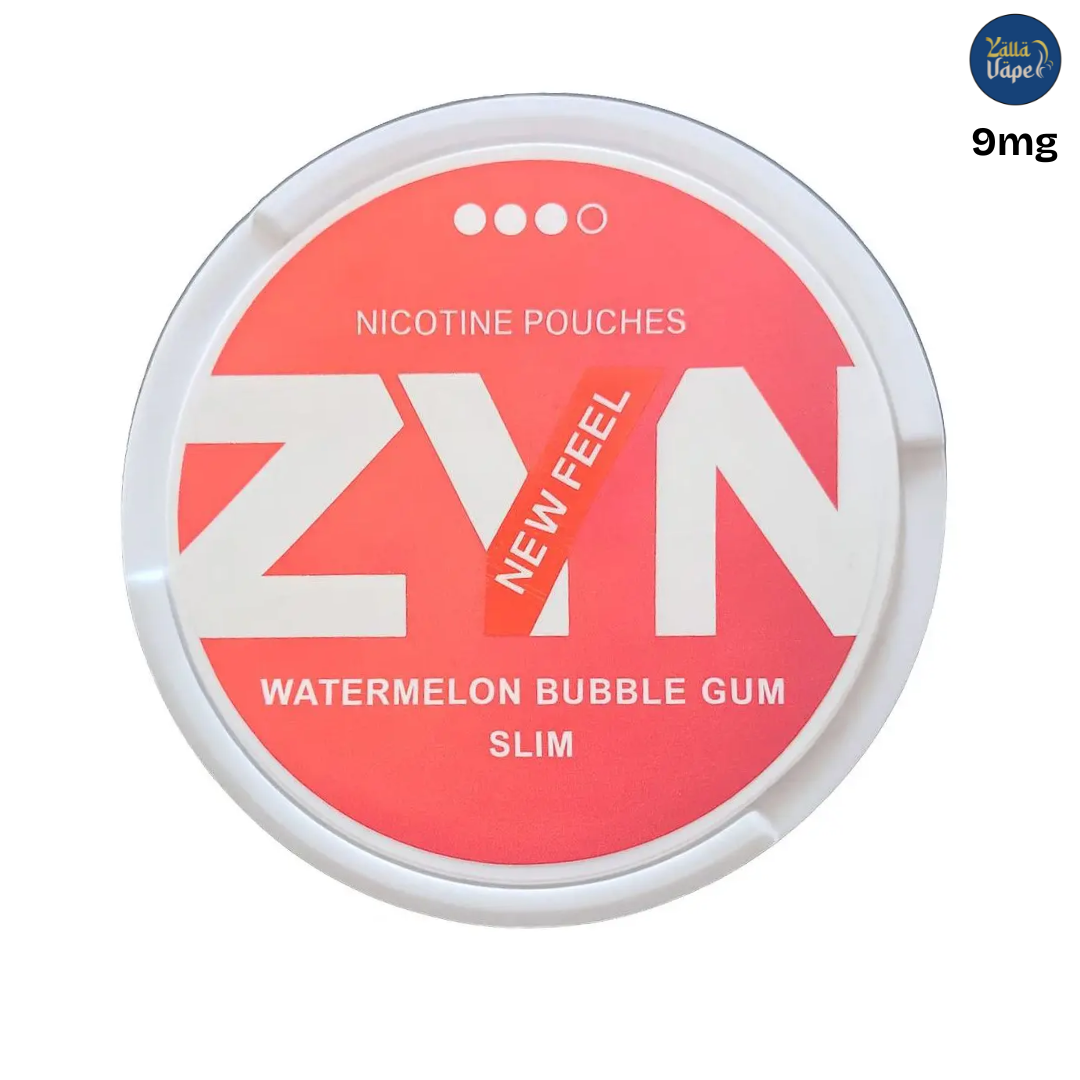 ZYN Watermelon Bubble Gum Slim 9mg nicotine pouches — slim can, authentic, fast delivery Dubai, Abu Dhabi & UAE