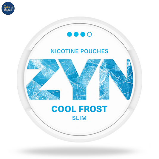 Zyn Cool Frost Slim Strong 9mg Nicotine Pouches – Refreshing mint and menthol flavor in a sleek, tobacco-free pouch.