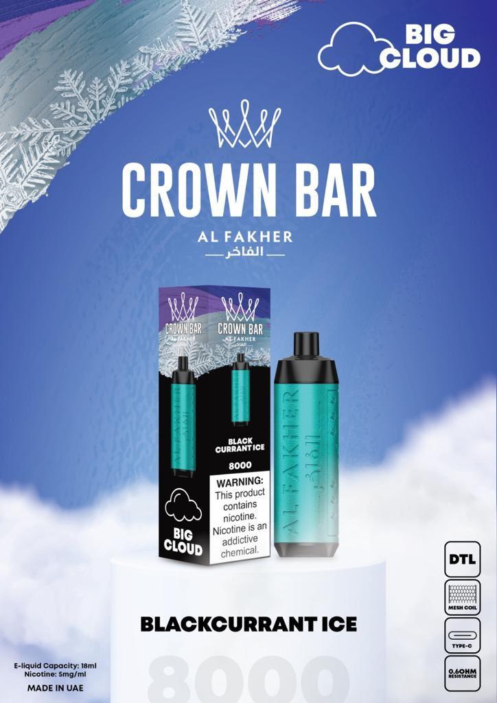 AL FAKHER CROWN BAR 8000 Puffs