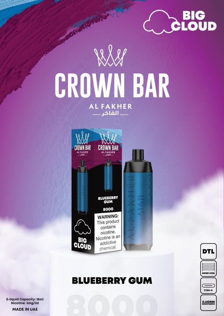 AL FAKHER CROWN BAR 8000 Puffs