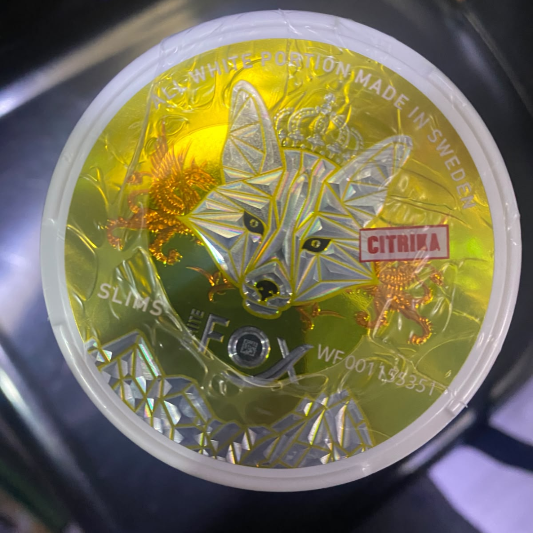 Fox Citrika nicotine pouch – tangy citrus flavor, UAE
