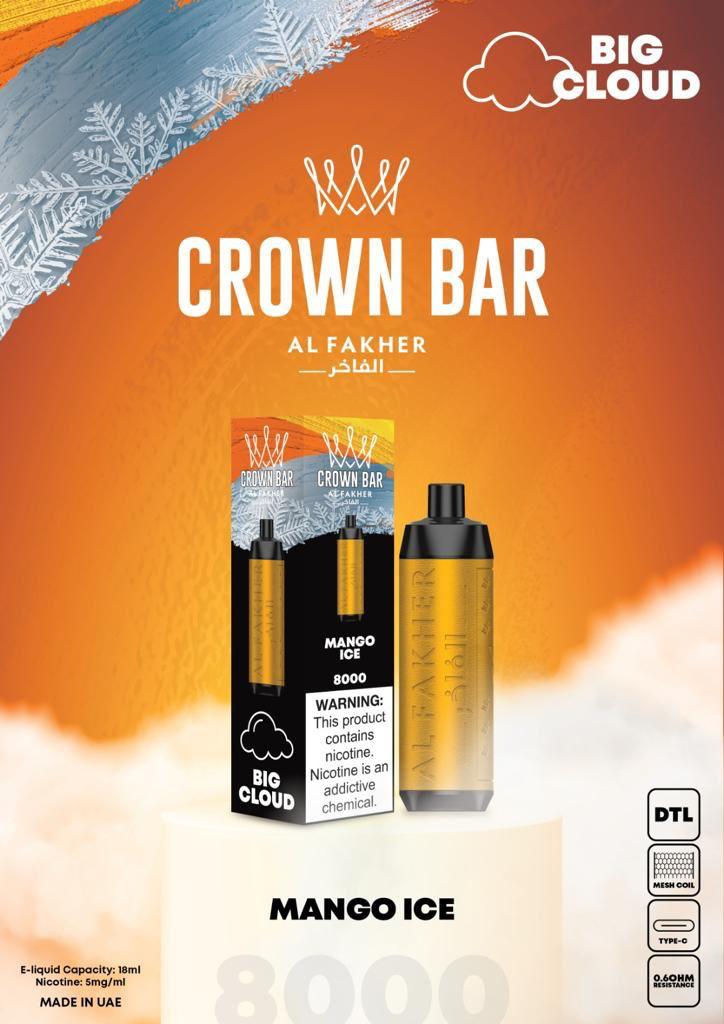 AL FAKHER CROWN BAR 8000 Puffs in UAE