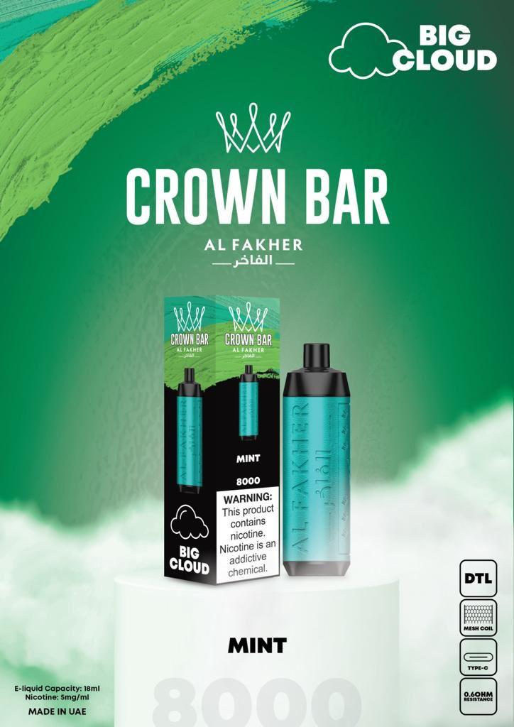 AL FAKHER CROWN BAR 8000 Puffs