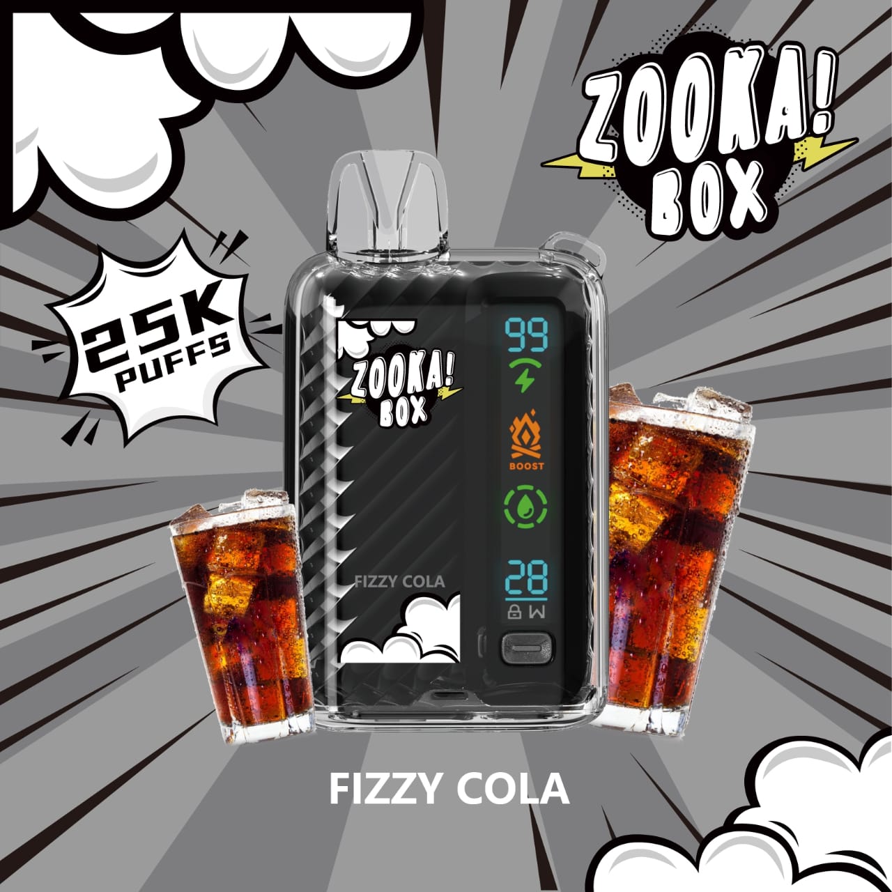 ZOOKA BOX 25000 Puffs 20mg By BAZOOKA