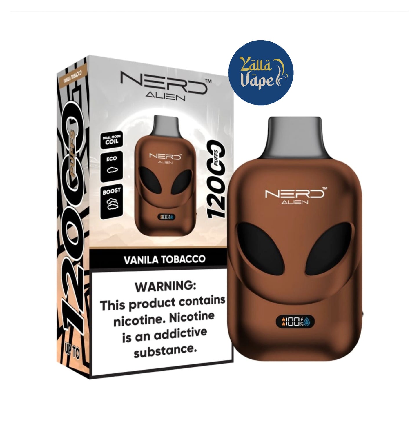 NERD ALIEN 12000 Puffs 20mg/2% Nicotine