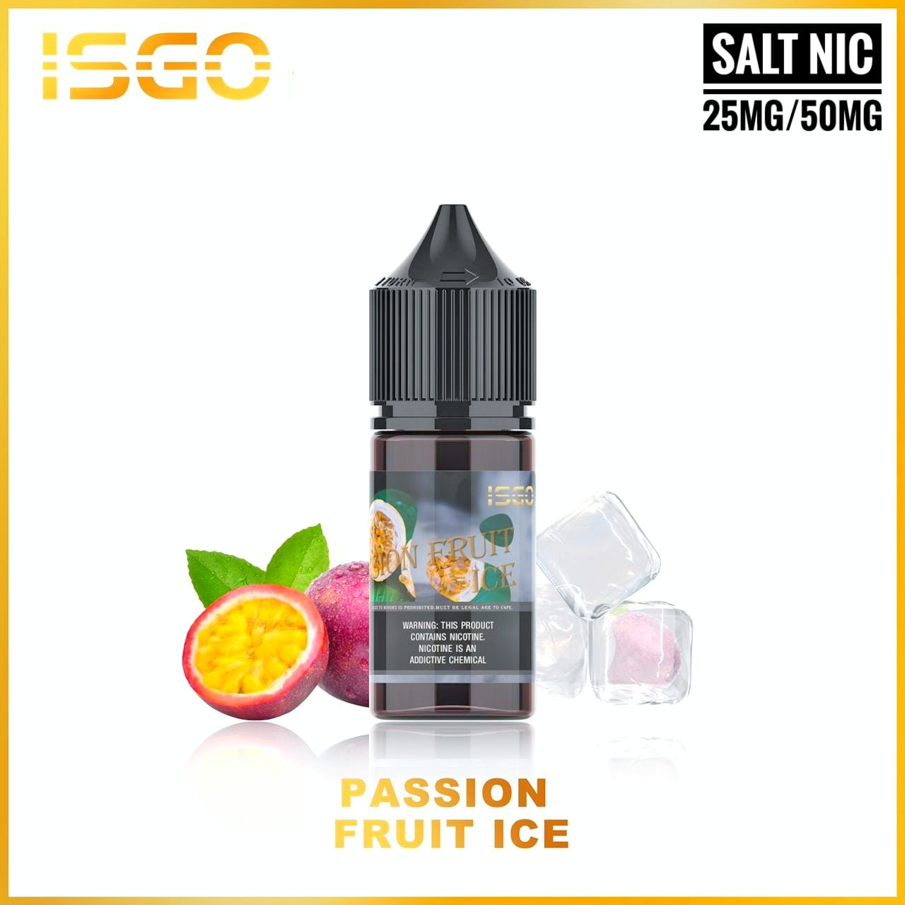 ISGO 30ML SALTNIC 25mg & 50mg ALL FLAVORS