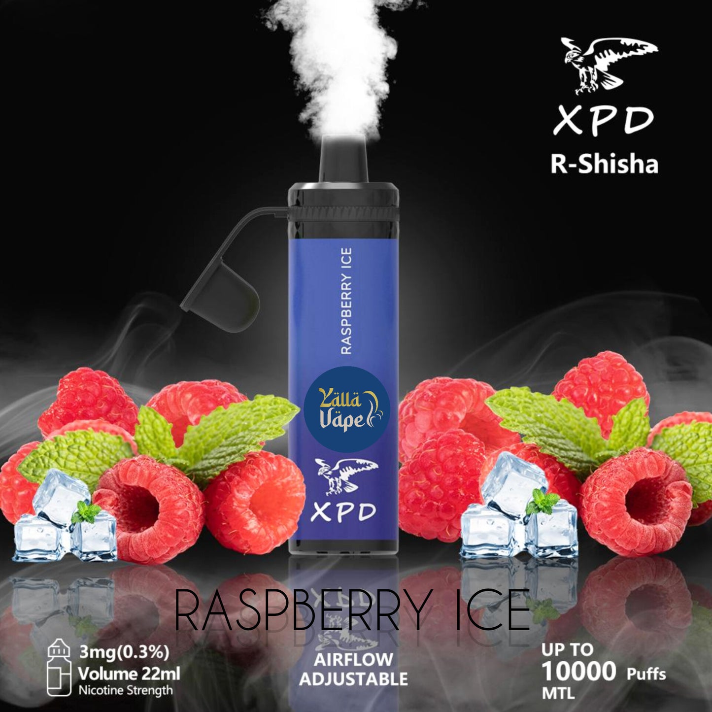 XPD BAR SHISHA 3mg Nicotine 10000 Puffs