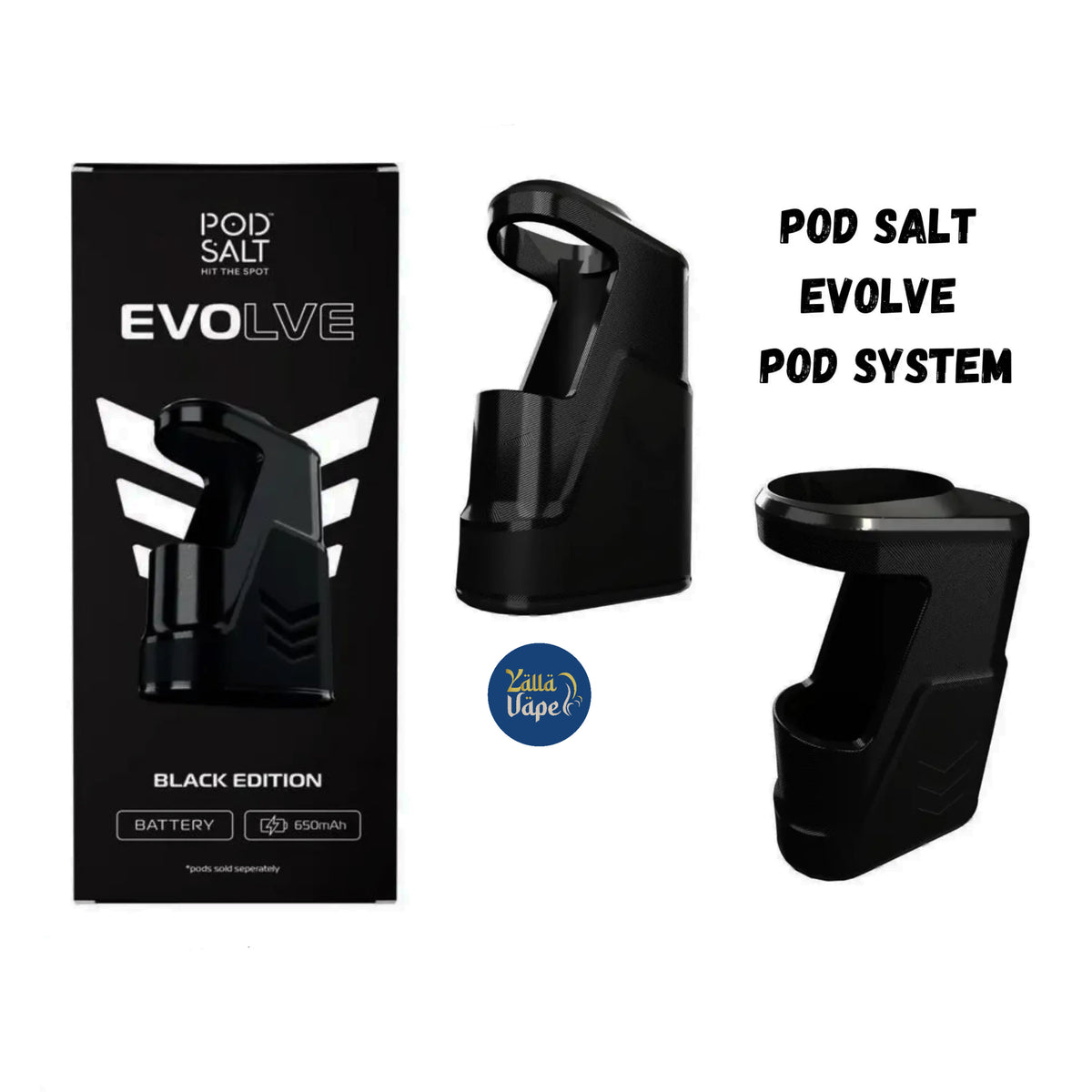 pod salt vape device EVOLVE Pod System Battery Kit Colors:Space Black Pêche Geek Bar Fcuking Fab:
