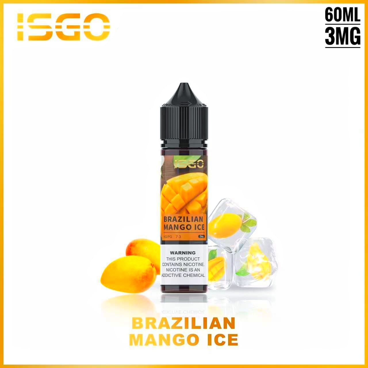 ISGO 60ML E-LIQUID 3mg & 6mg ALL FLAVORS