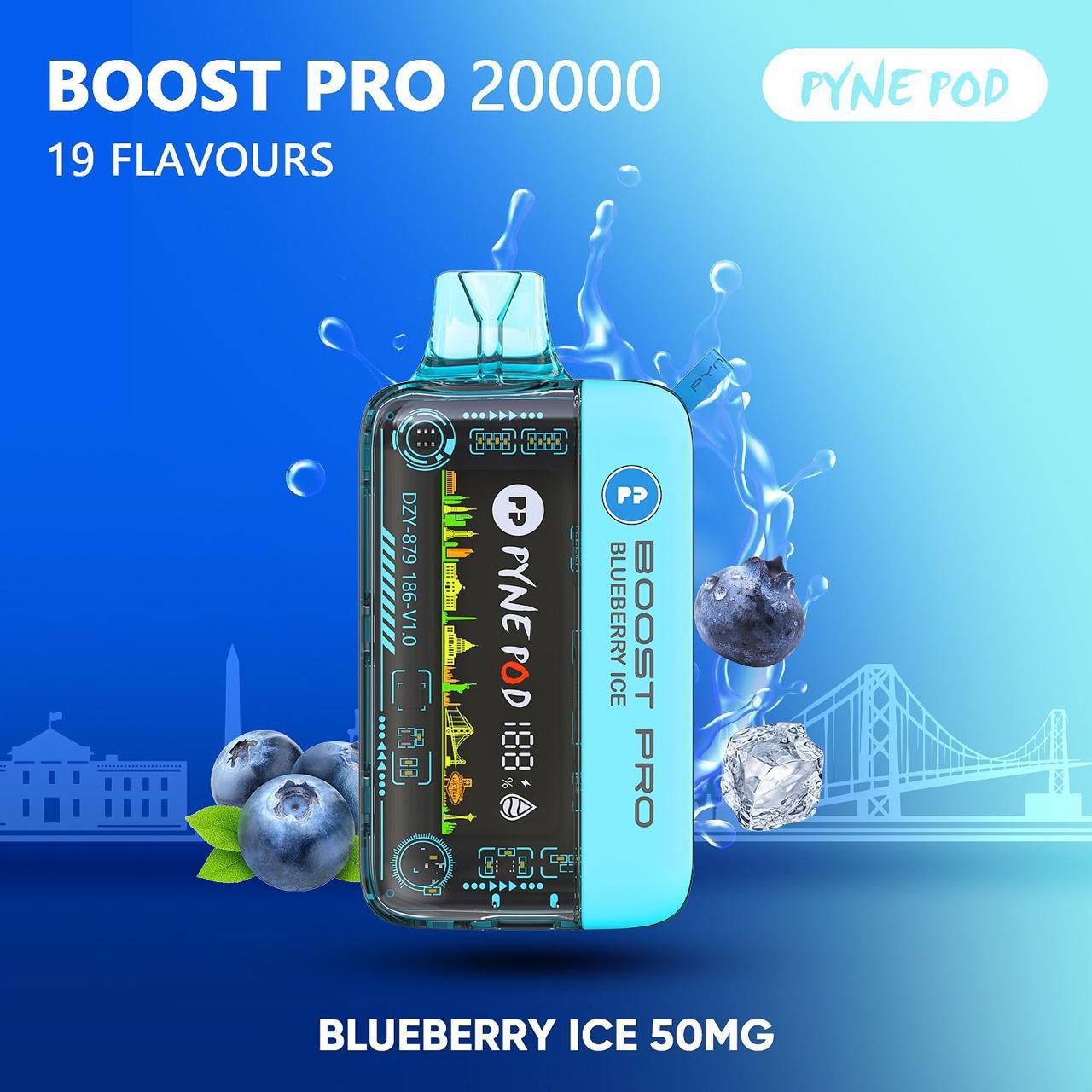 PYNE POD Boost Pro 20000 Puffs 50MG Disposable Vape in Dubai UAE