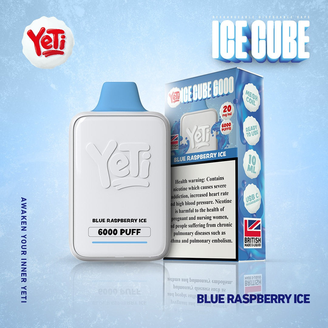 Yeti Ice Cube 6000 Puffs Disposable Vape 20mg In Dubai UAE