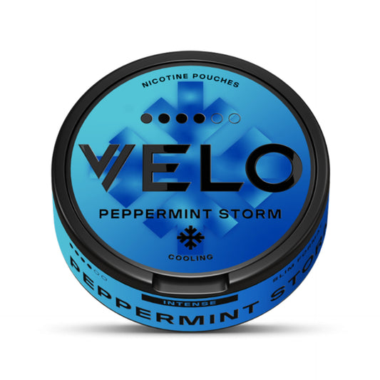 Velo Peppermint STORM 10.9mg / Velo Nicotine Pouches Peppermint Storm 4 dots/ Velo SNUS Peppermint Storm 10.9mg / Velo Cool Storm 10.9mg new name .