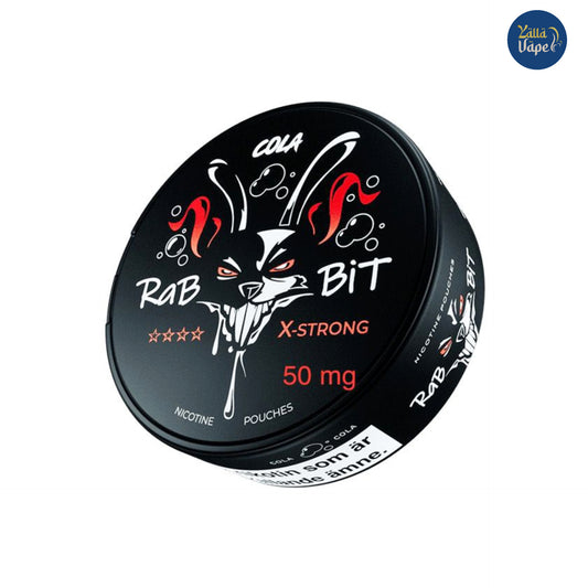 RabBit Nicotine Pouches 50mg
Rab Bit SNUS Cola X-Strong 50mg