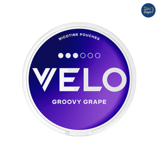 Velo Nicotine Pouches Groovy Grape Strong 10mg Nicotine. Velo SNUS Groovy Grape Strong - 3 Dots - 10mg . Velo Royal Purple Strong - 10mg nicotine New Name/Outfit 