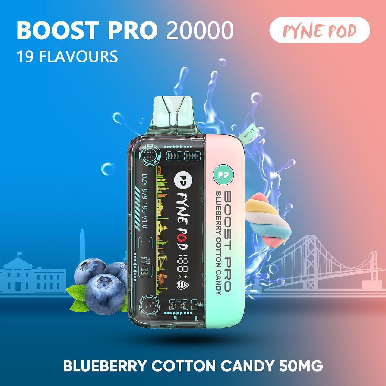 PYNE POD Boost Pro 20000 Puffs 50MG Disposable Vape in Dubai UAE