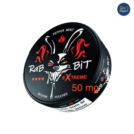 Rabbit Nicotine Pouches Pepper Mint 50mg
Rab Bit SNUS Peppermint 50mg