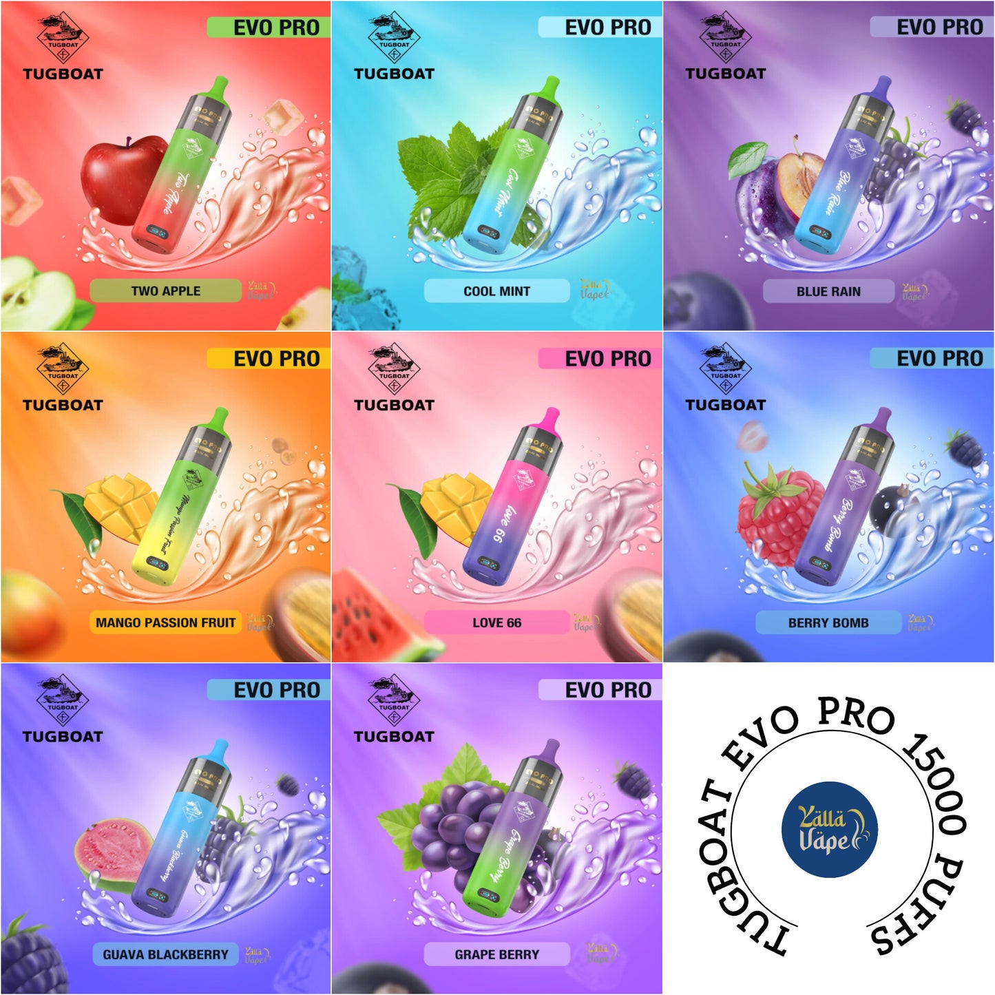 Tugboat Evo Pro 15000 Puffs Disposable Vape In Dubai UAE