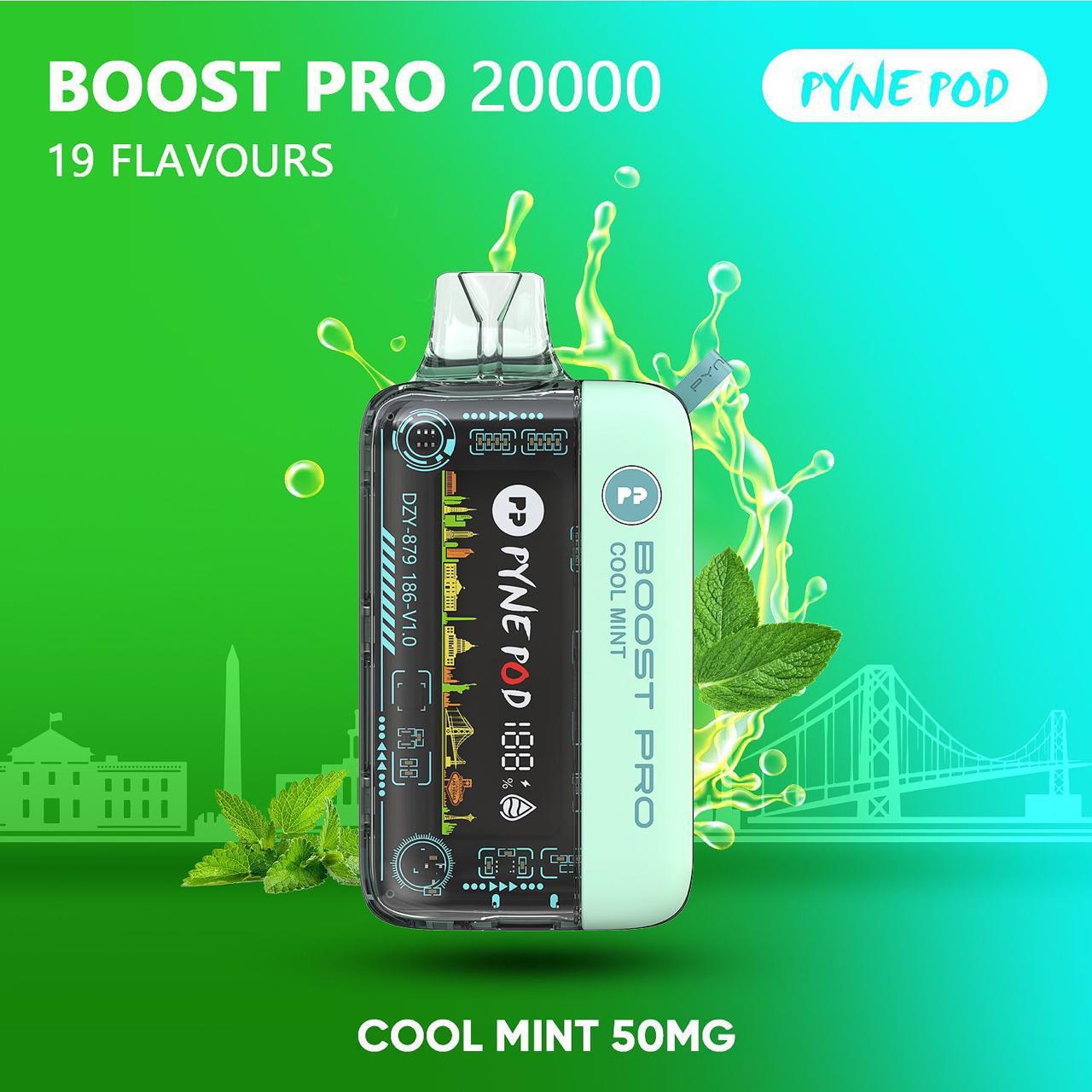 PYNE POD Boost Pro 20000 Puffs 50MG Disposable Vape in Dubai UAE