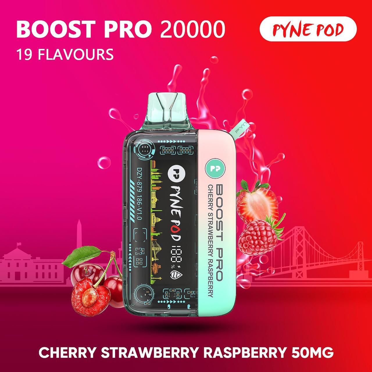 PYNE POD Boost Pro 20000 Puffs 50MG Disposable Vape in Dubai UAE