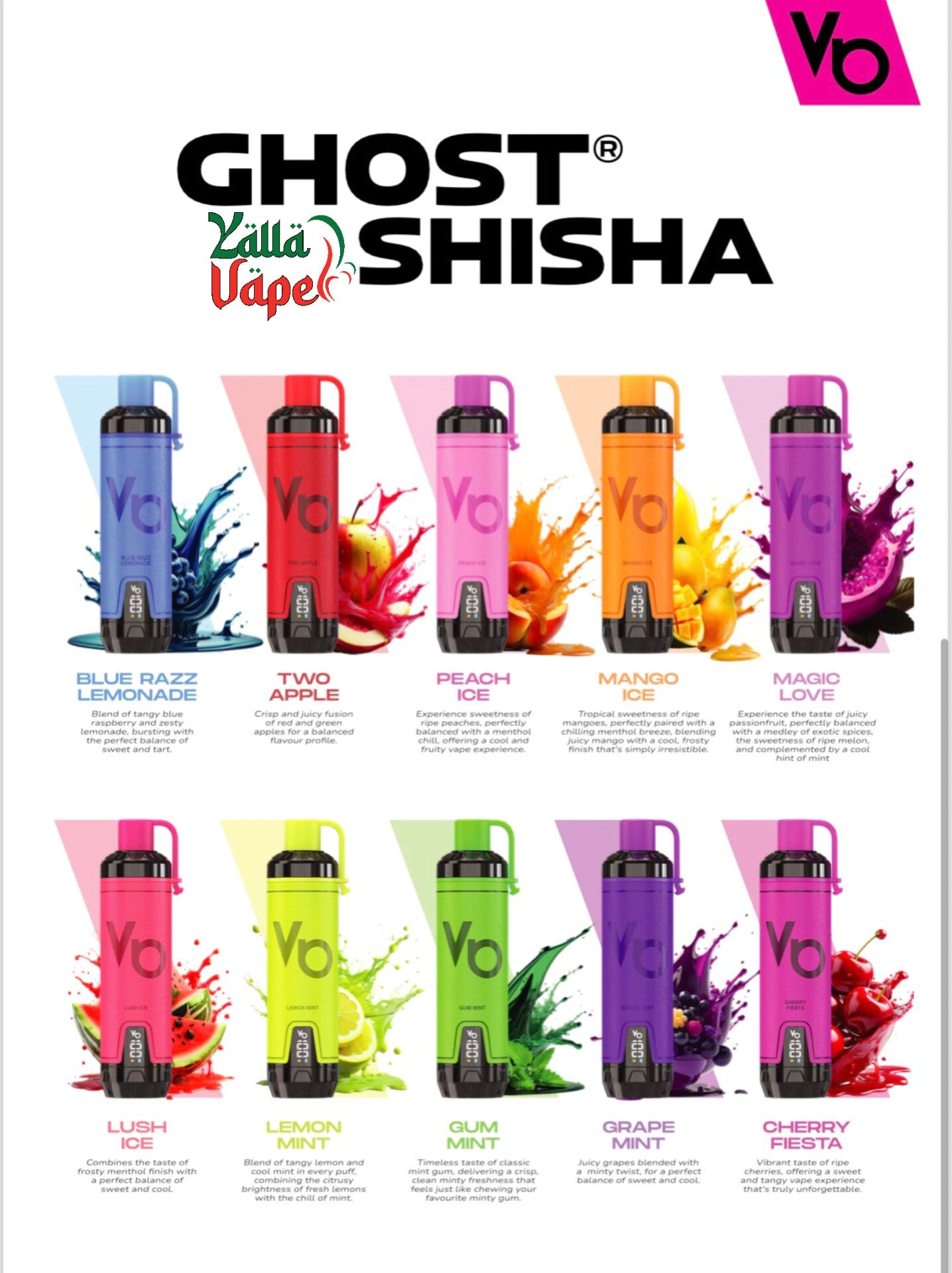 GHOST SHISHA 15000 Puffs