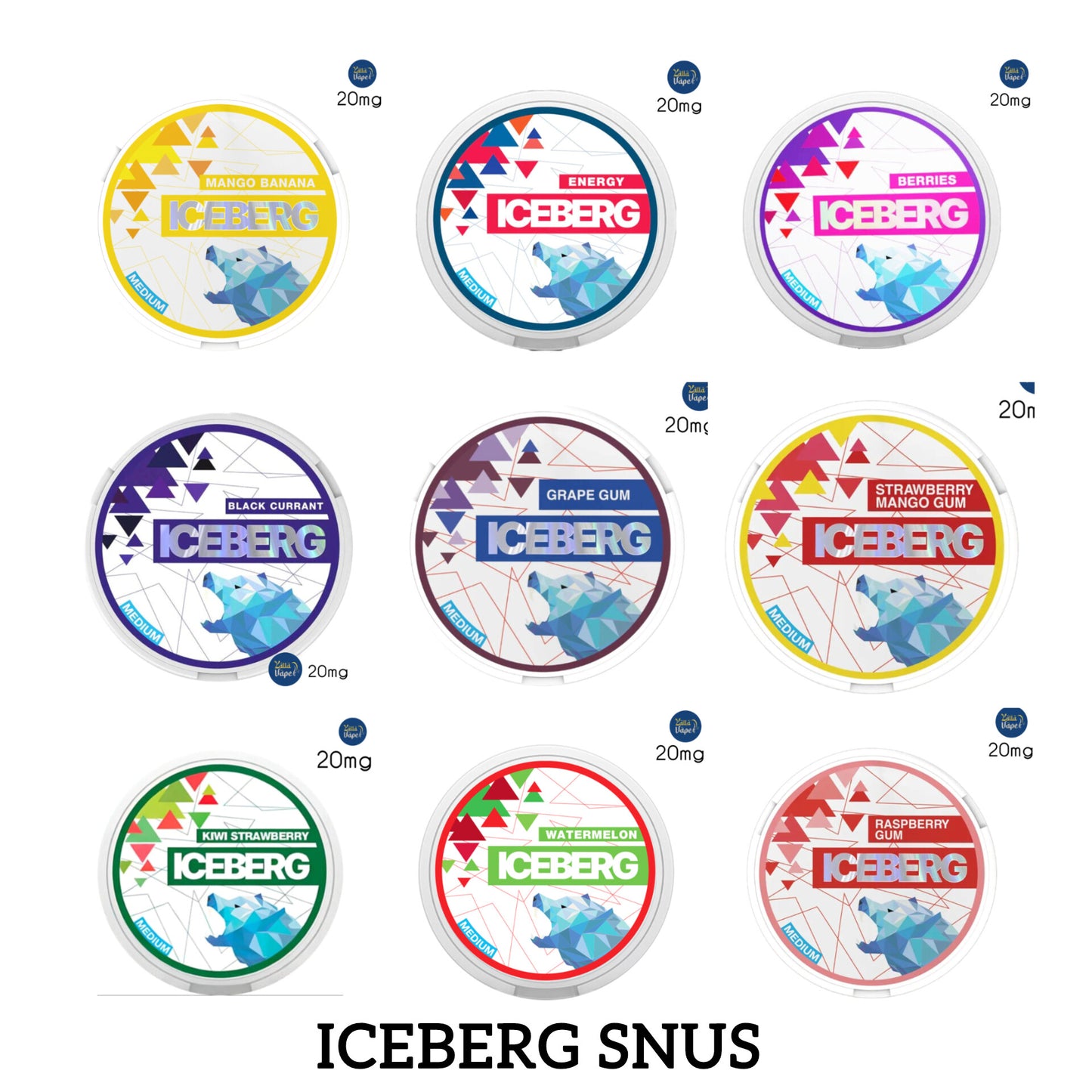 IceBerg SNUS all flavors 20mg In Dubai UAE 