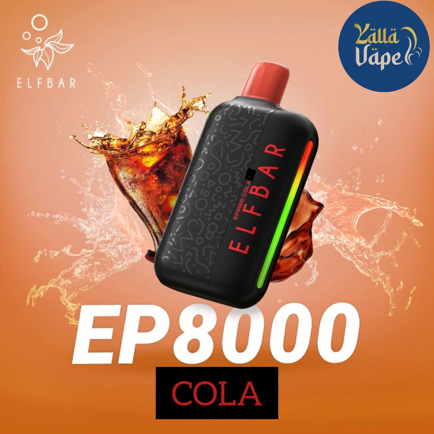 ELF BAR EP8000 Puffs 20mg (Non Chargeable) Disposable Vape