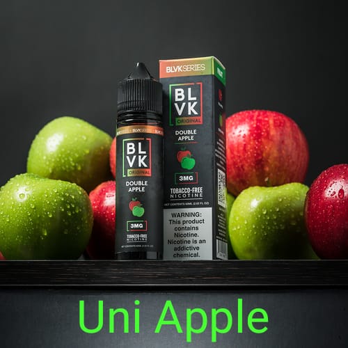 DOUBLE APPLE (Uni Apple) 3mg 60ml E-liquid By BLVK ORIGINAL (BLVK SERIES)