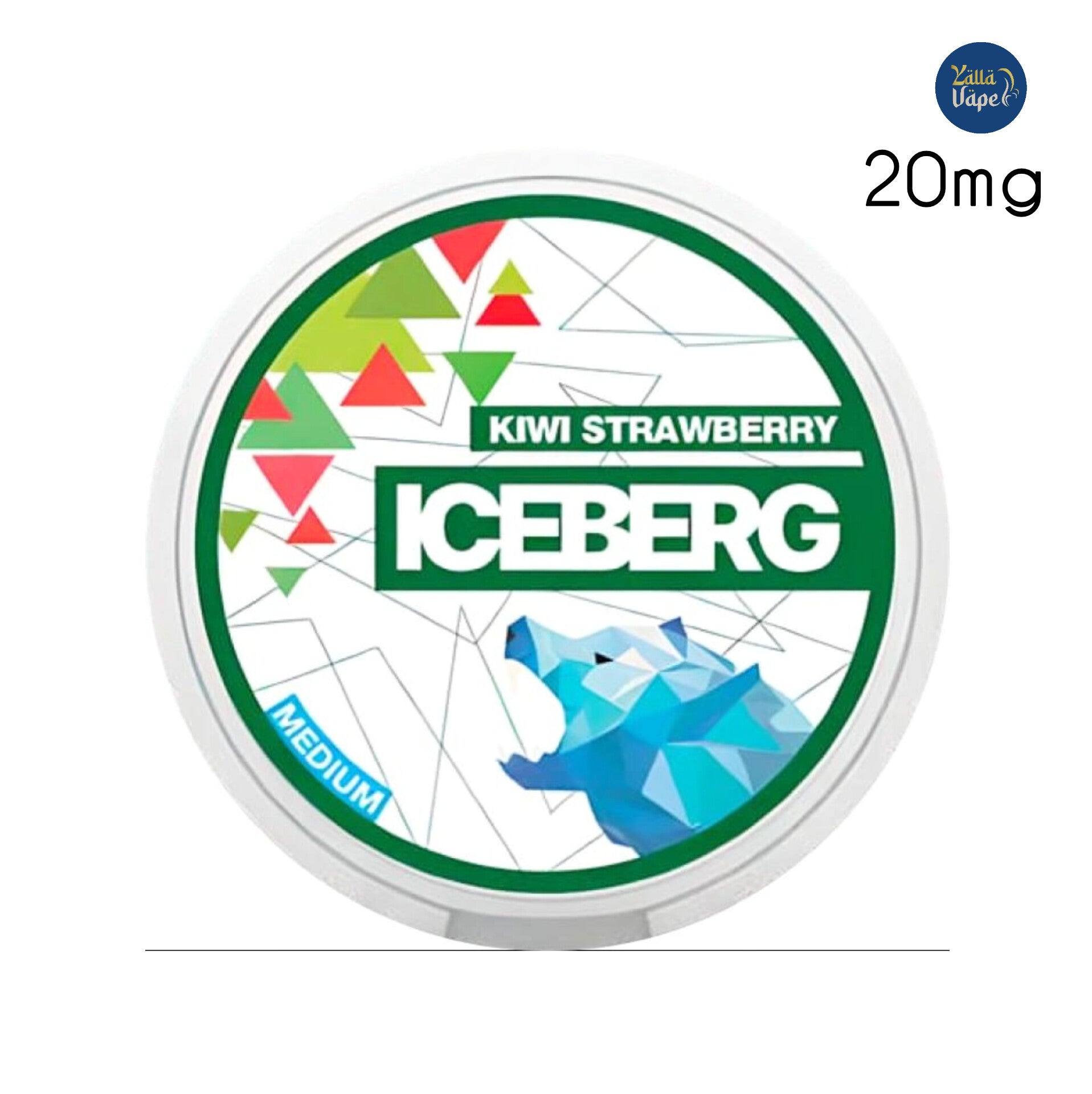 ICEBERG Kiwi Strawberry 20mg Nicotine Pouches/SNUS 