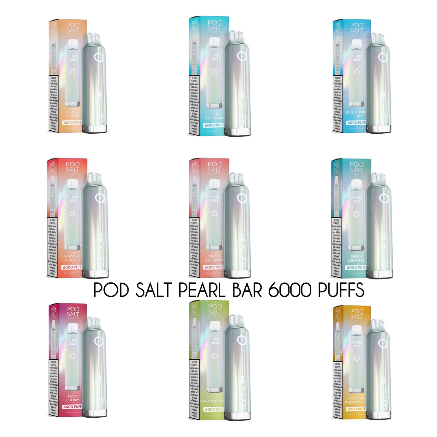 Pod Salt Pearl Bar 6000 Puffs Disposable Vape 20mg In Dubai UAE