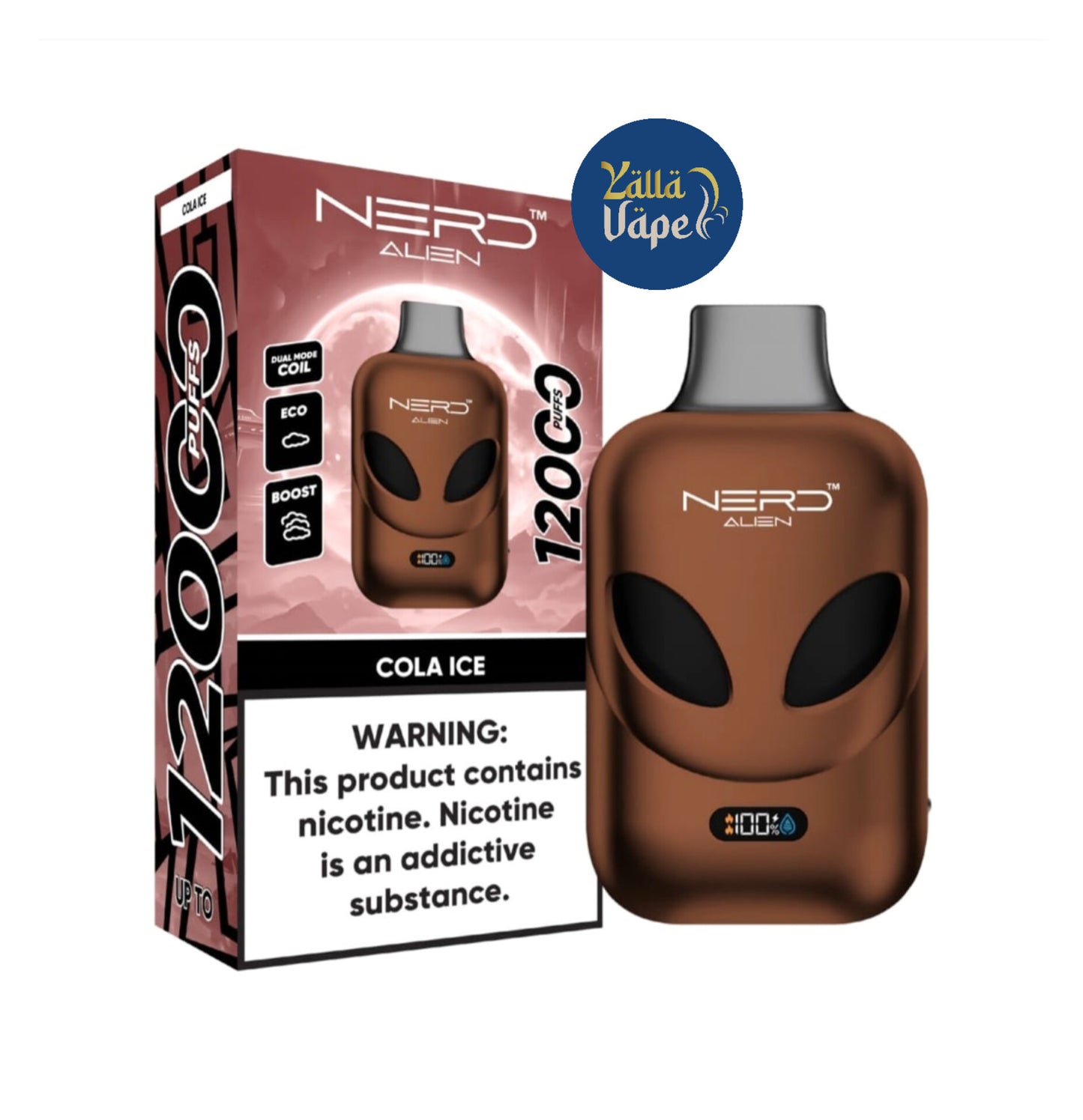 NERD ALIEN 12000 Puffs 20mg/2% Nicotine