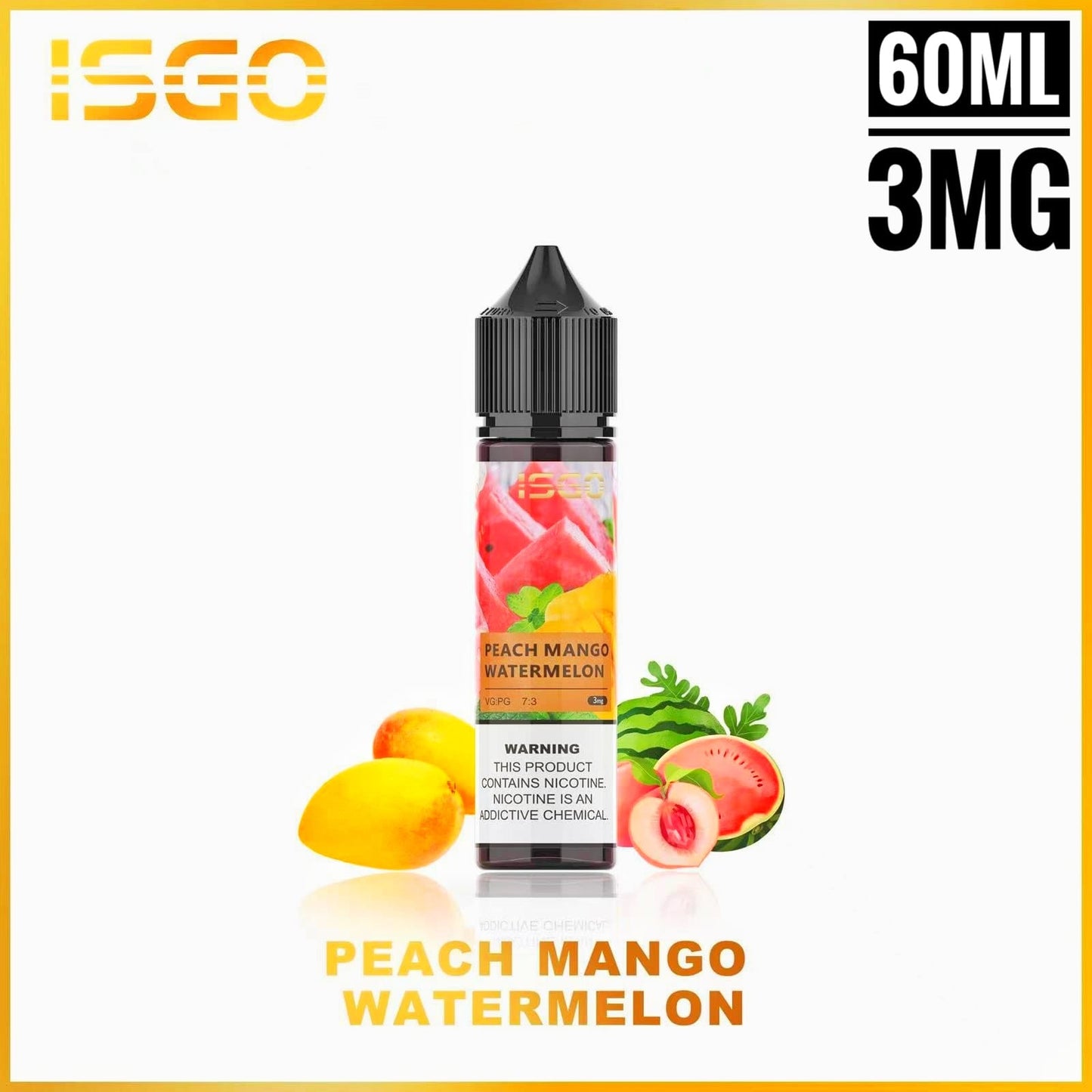 ISGO 60ML E-LIQUID 3mg & 6mg ALL FLAVORS