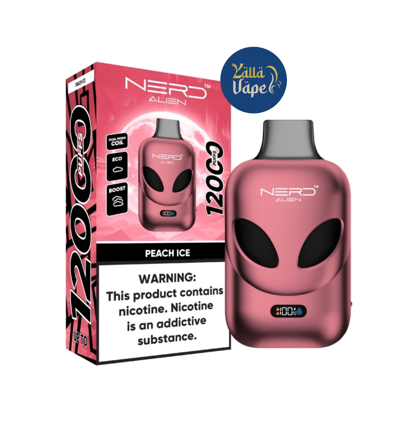 NERD ALIEN 12000 Puffs 20mg/2% Nicotine