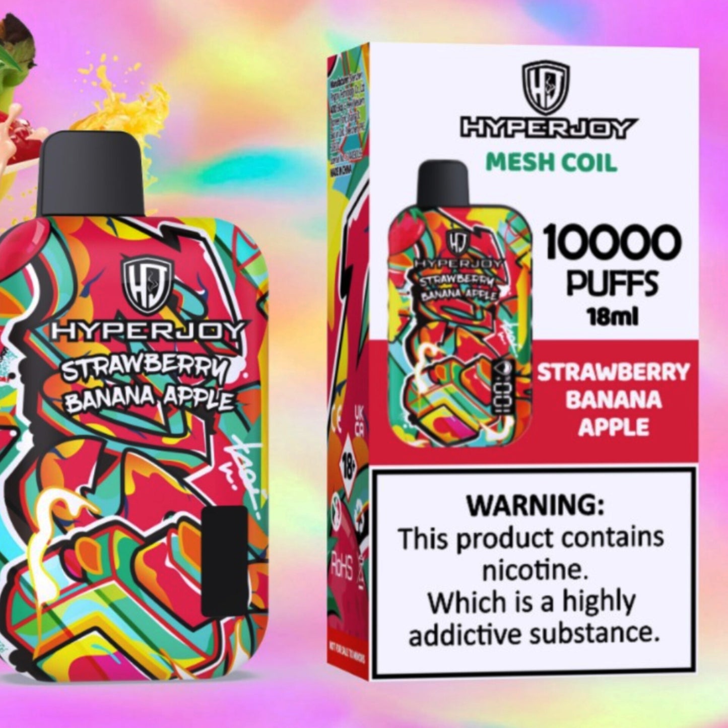 Hyperjoy 10000 Puffs 5% Nic Disposable Vape