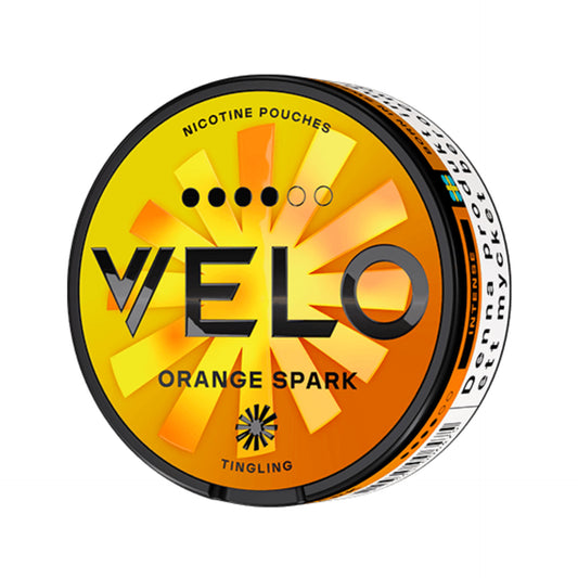 Velo Orange Spark/ Velo Nicotine Pouches Orange Spark 10.9mg / Velo SNUS Orange Spark 4 dots/ Velo Orange Spark 11mg