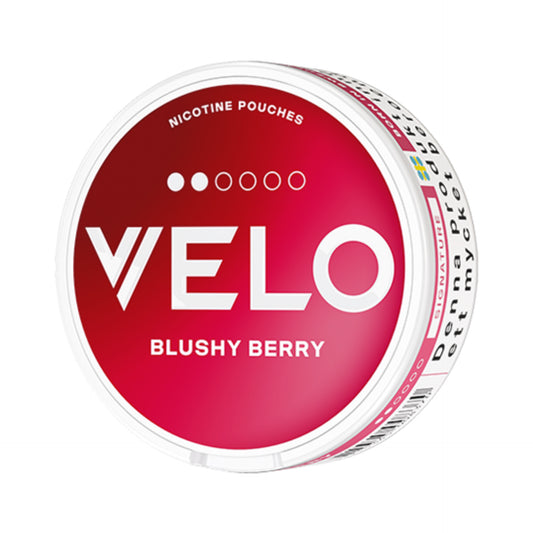 Velo Nicotine Pouches BLUSHY BERRY 2 dots. Velo SNUS BLUSHY BERRY 5.6mg. VELO Blushy Berry 5.6mg 