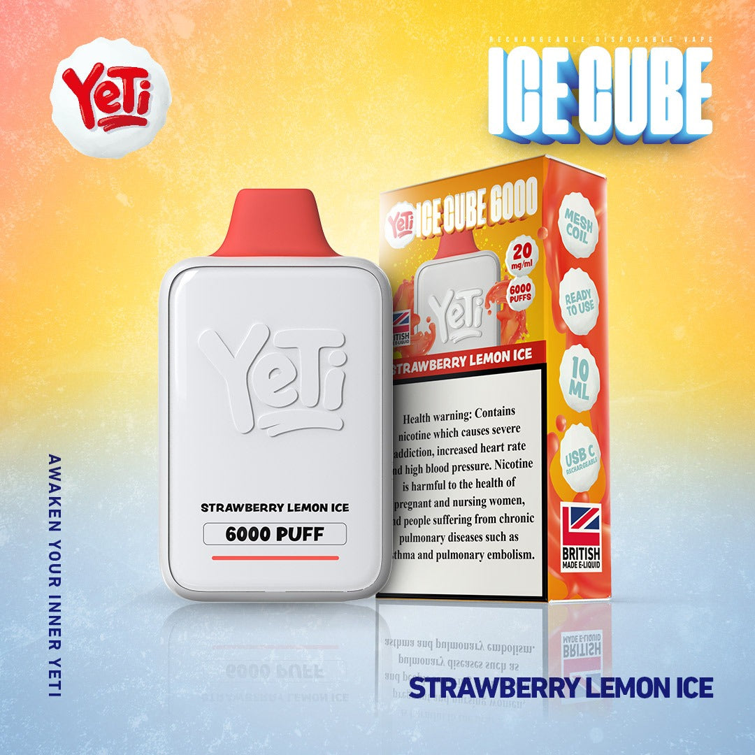 Yeti Ice Cube 6000 Puffs Disposable Vape 20mg In Dubai UAE