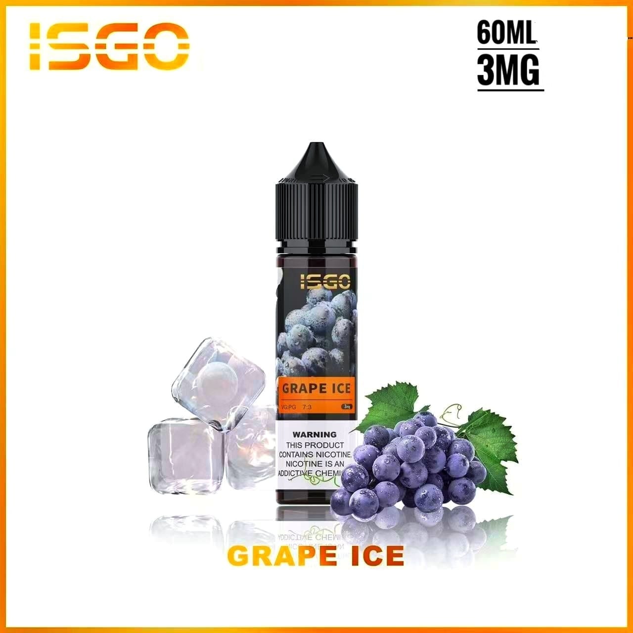 ISGO 60ML E-LIQUID 3mg & 6mg ALL FLAVORS