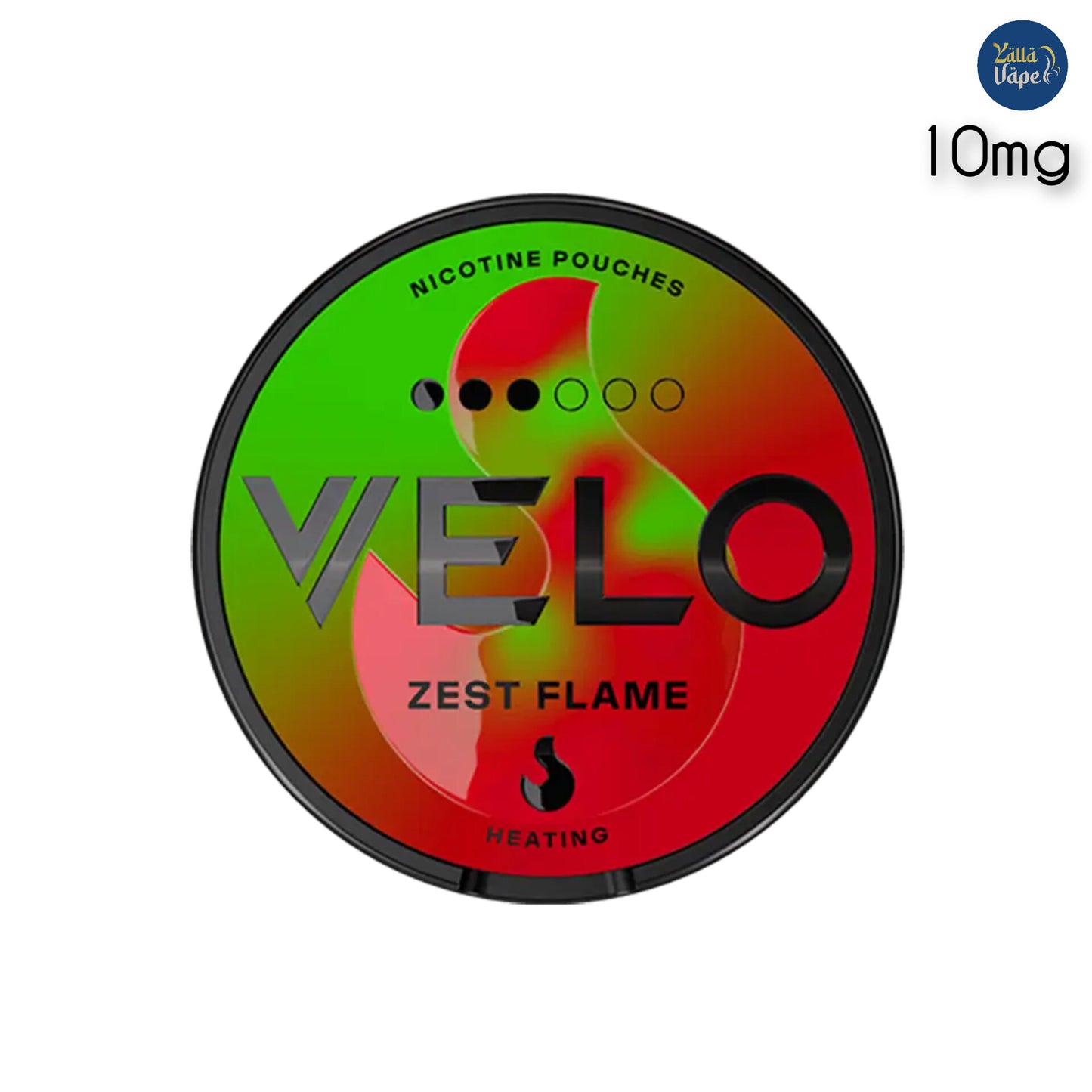 Velo Nicotine Pouches ZEST FLAME 10mg.
Velo SNUS Zest Flame 3 dot .
Velo Nicotine Pouches Citrus Flavor medium Strength 