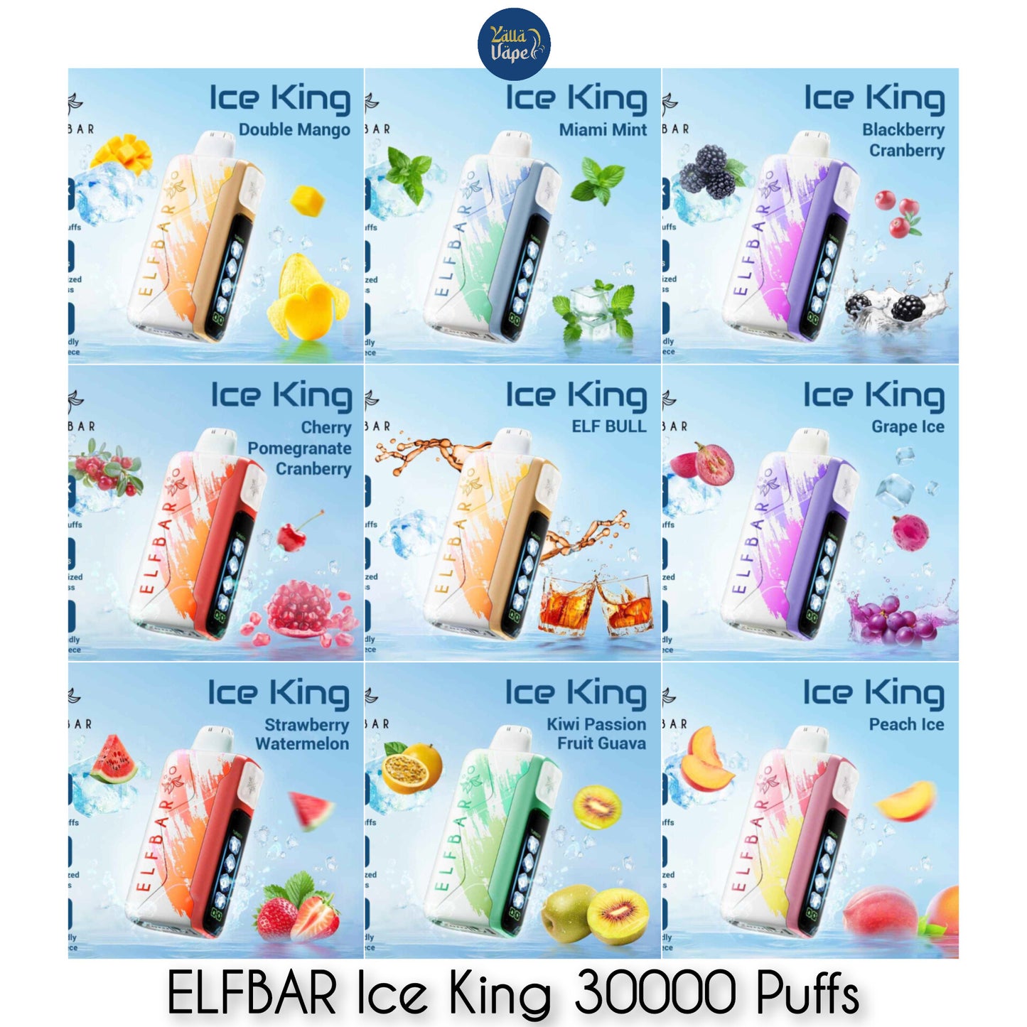 ELF BAR Ice King 30000 Puffs Disposable Vape 50mg