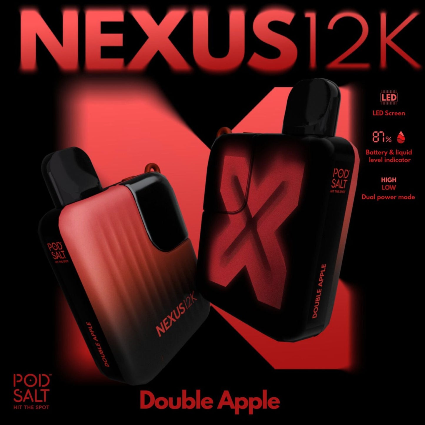 Pod Salt Nexus 12000 Puffs Double Apple 