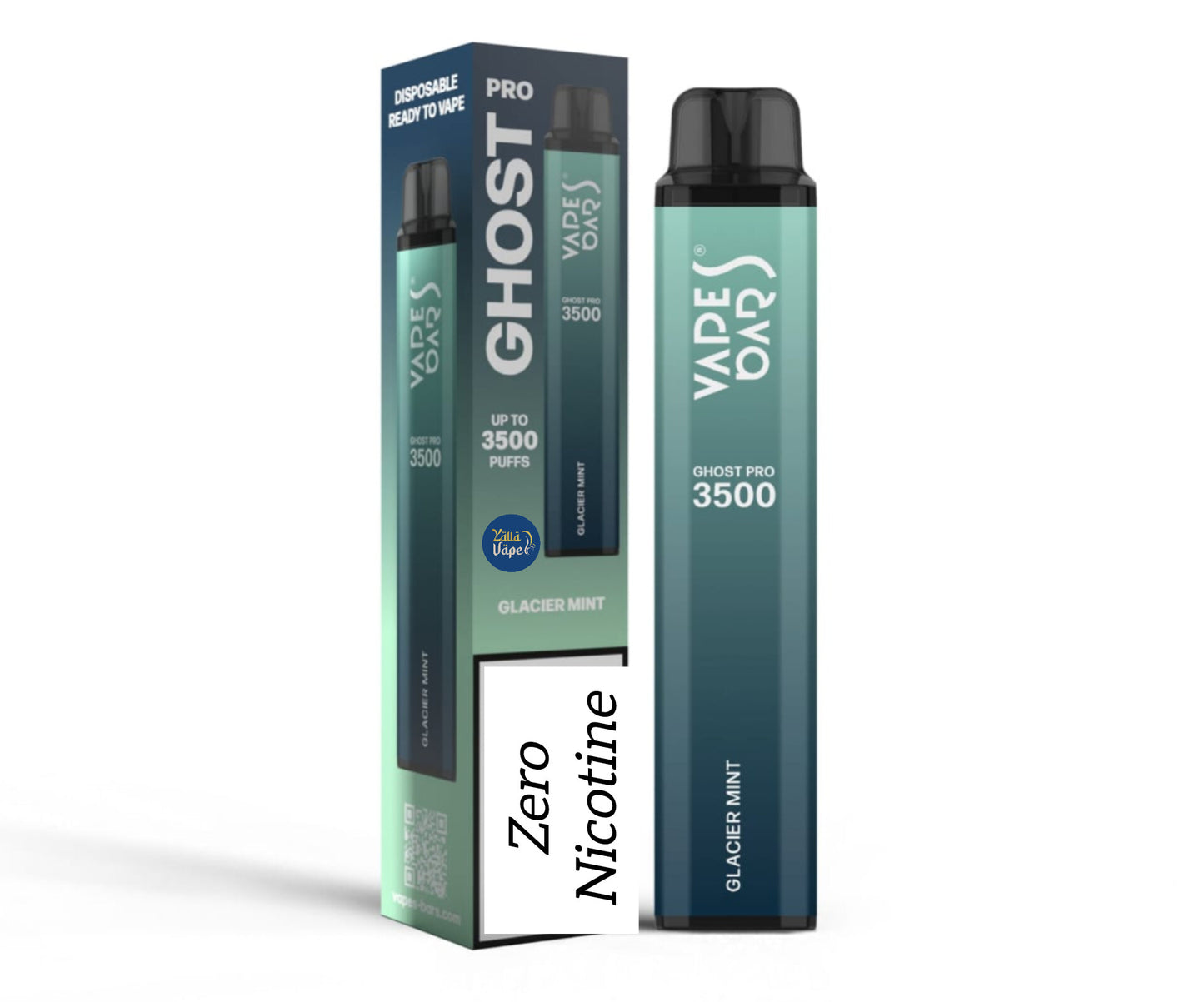 VAPES BARS GHOST PRO 3500 Puffs (ZERO NICOTINE) Disposable Vape