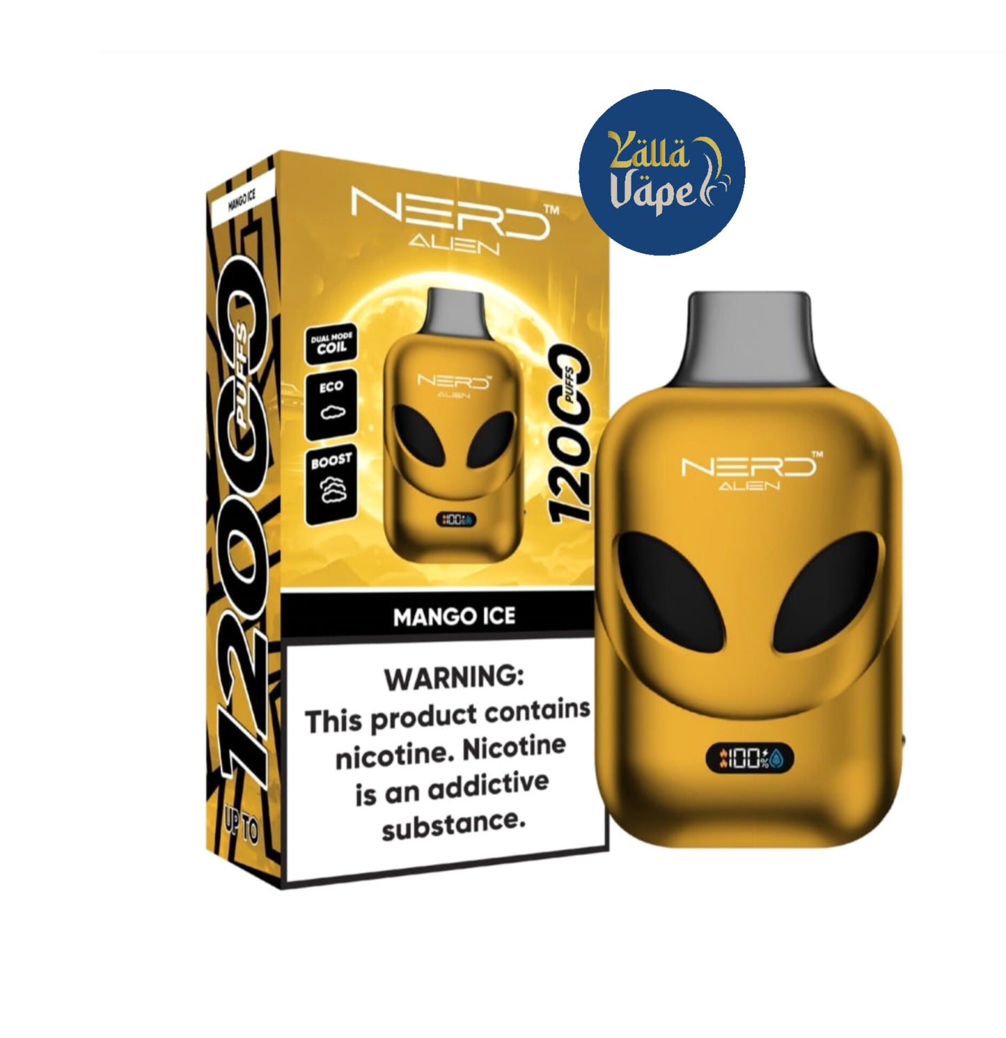 NERD ALIEN 12000 Puffs 20mg/2% Nicotine