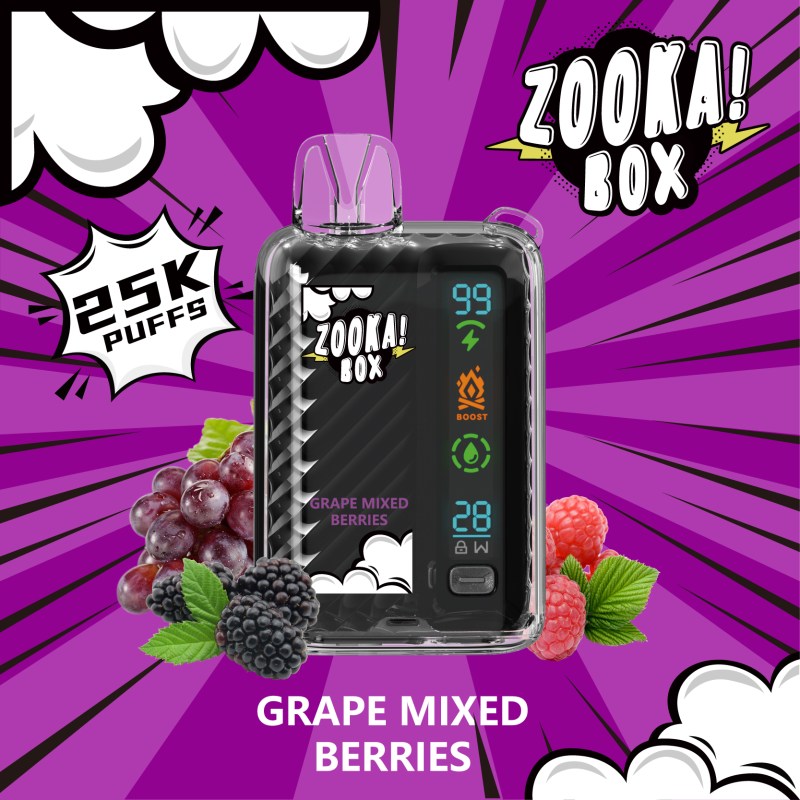 ZOOKA BOX 25000 Puffs 20mg By BAZOOKA