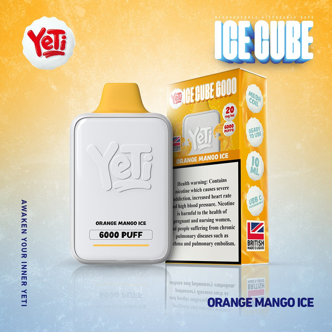 Yeti Ice Cube 6000 Puffs Disposable Vape 20mg In Dubai UAE