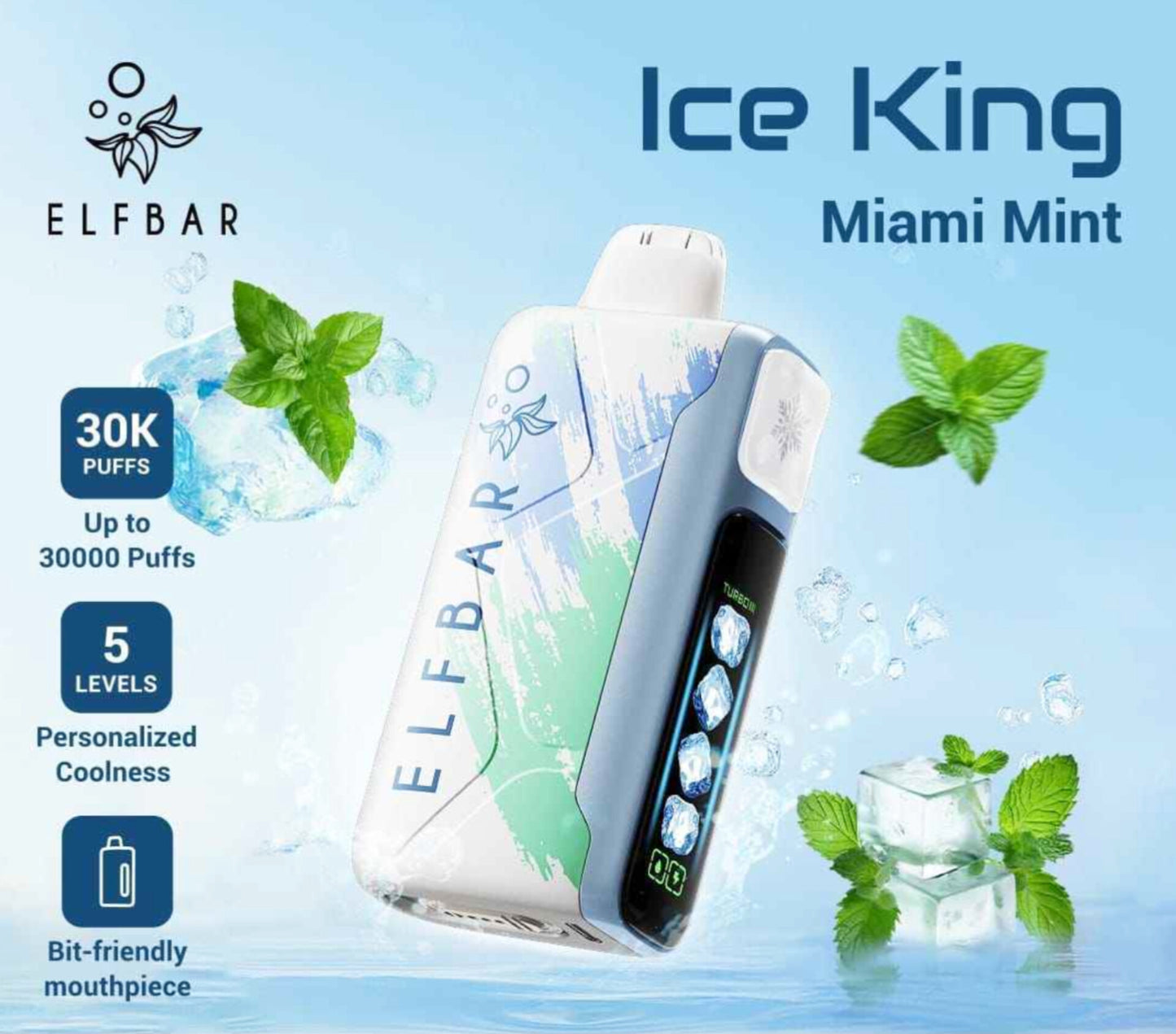 ELF BAR Ice King 30000 Puffs Disposable Vape 50mg